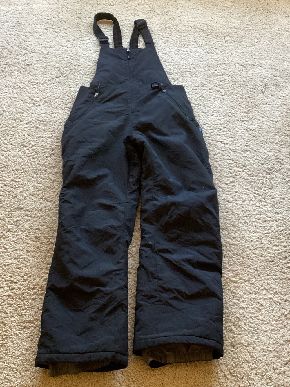 Men's Black Ski Bib Snow Pants